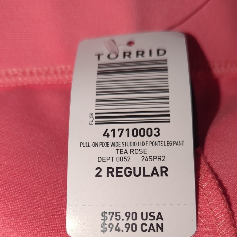TORRID Pull-On Pixie Wide Studio Luxe Ponte Leg Pant 2x/18-20 - Picture 13 of 14